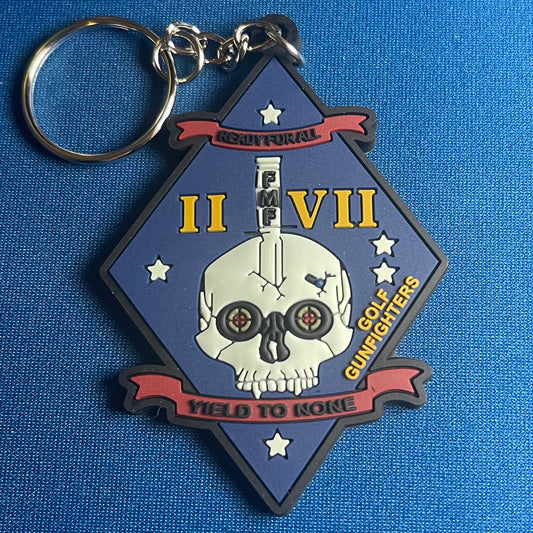 2/7 Golf Gunfighters Rubber 2D/3D Keychain