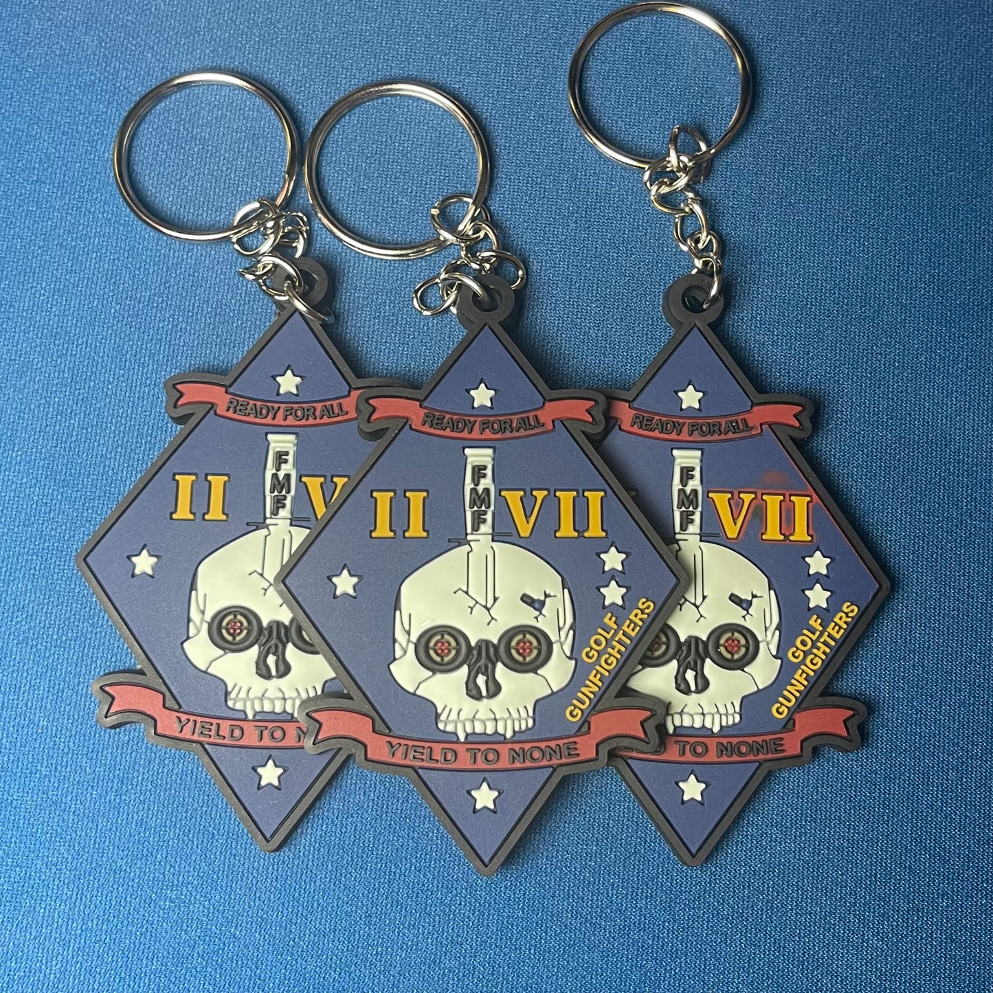 2/7 Golf Gunfighters Rubber 2D/3D Keychain