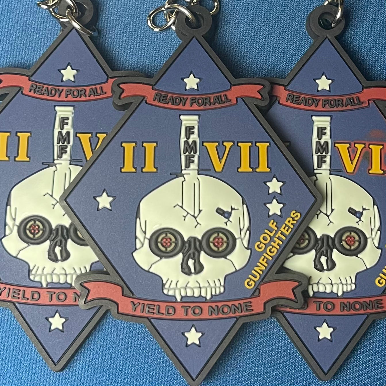 2/7 Golf Gunfighters Rubber 2D/3D Keychain