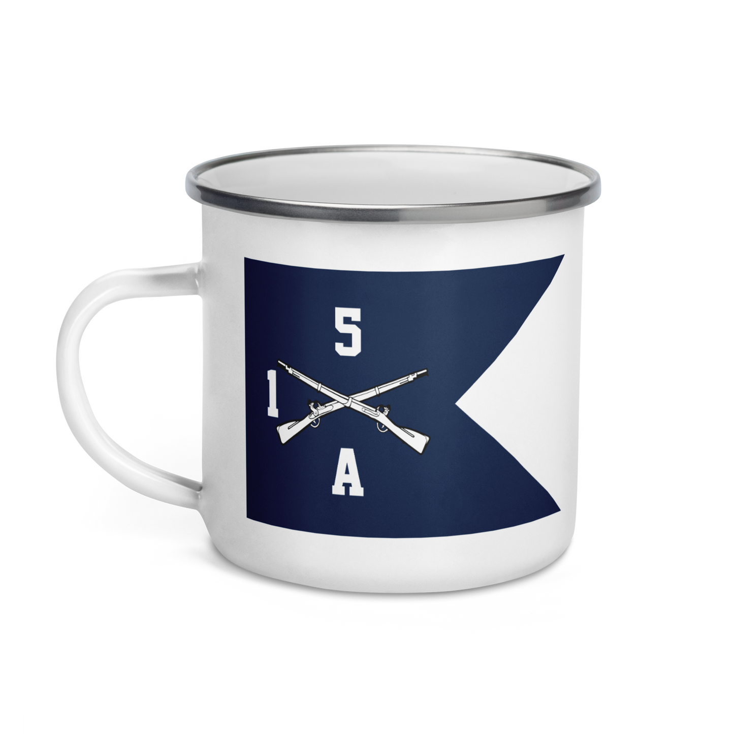A. Co. 1st Bn. 5th Infantry Regiment Guidon Enamel Mug