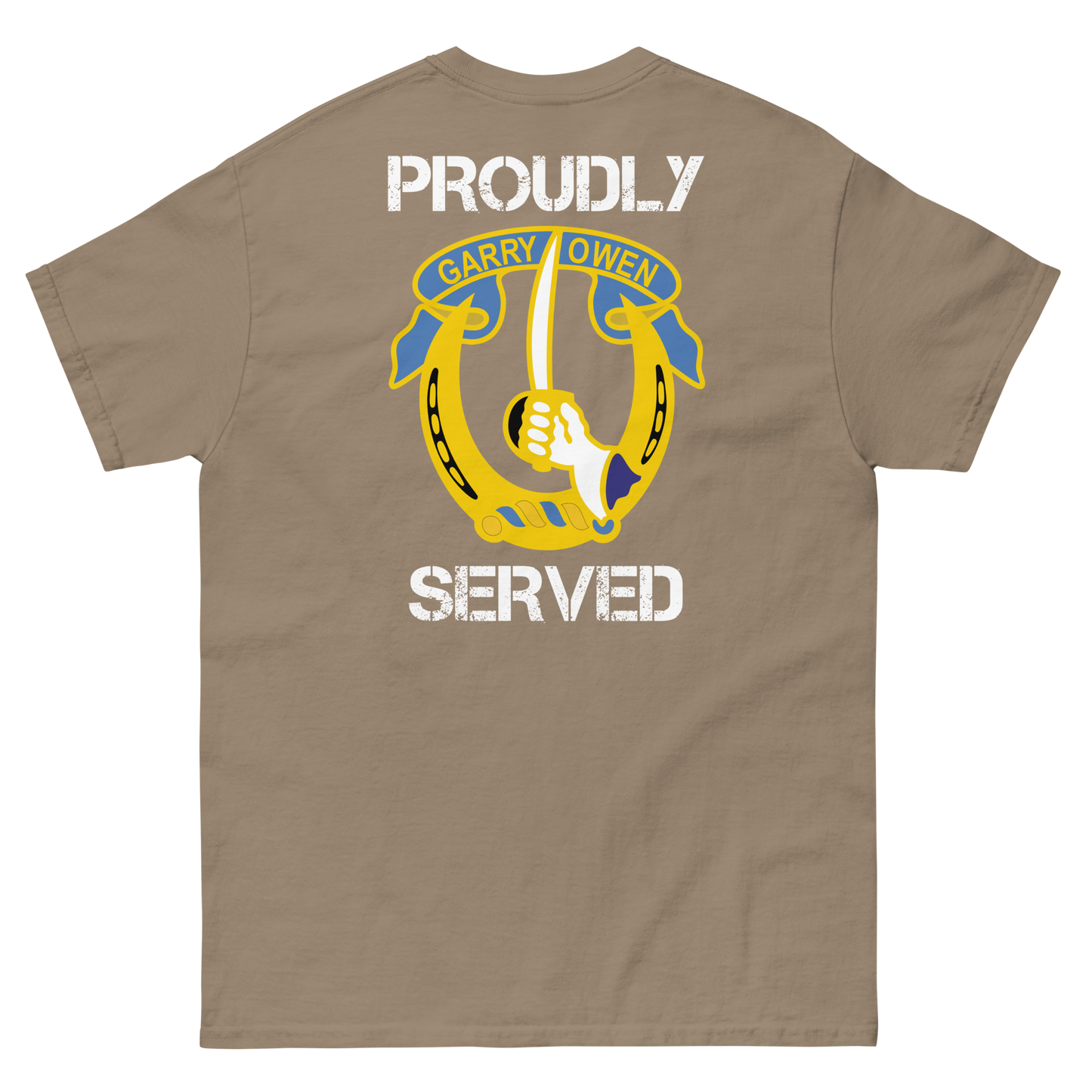 7th Cavalry Regiment Proudly Served Short Sleeve Tee (Front/Back)