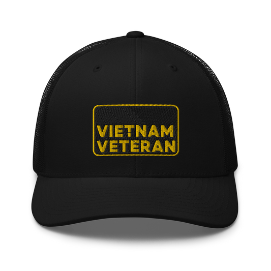 Vietnam Veteran Embroidered Trucker Hat