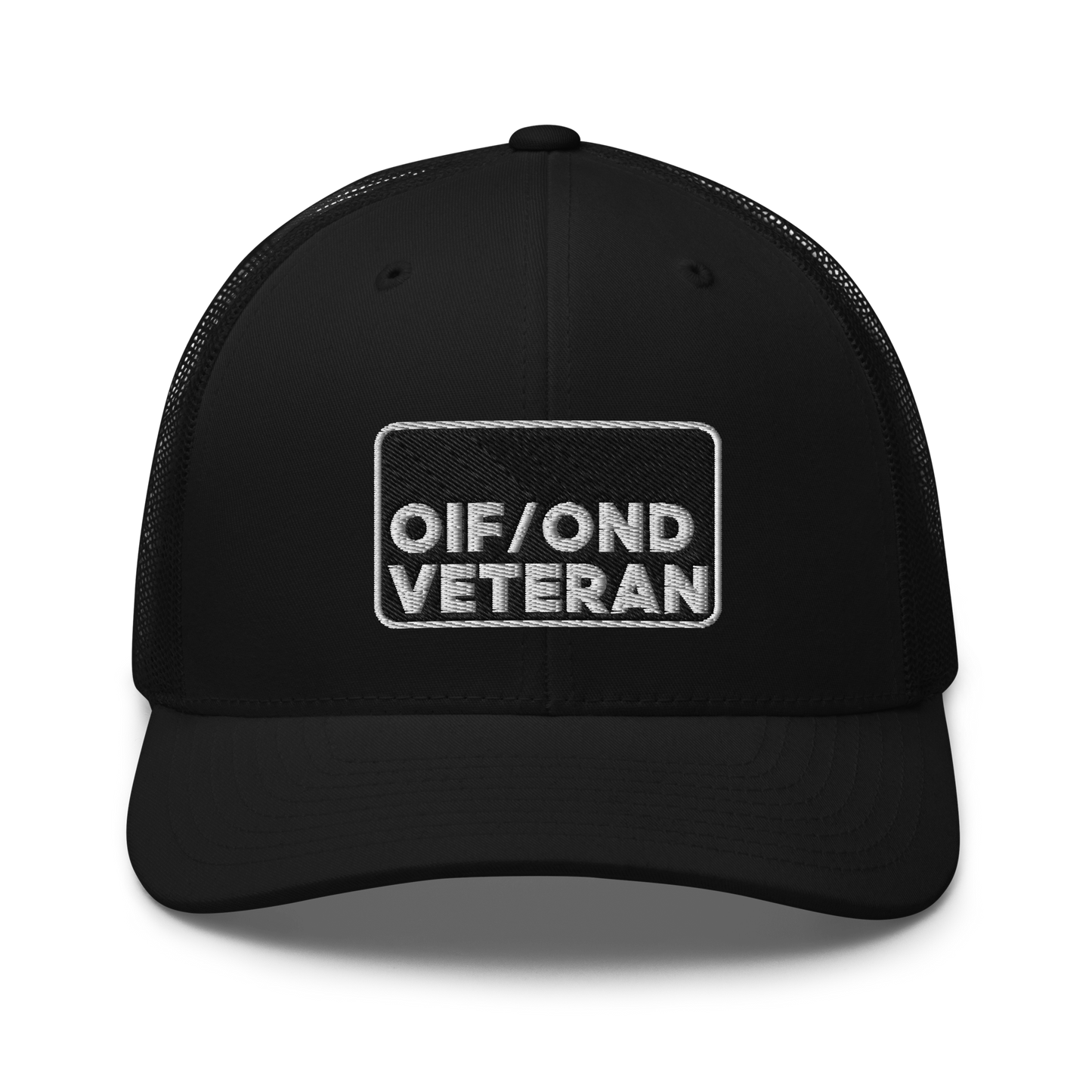 OIF and OND Veteran Embroidered Trucker Hat V1