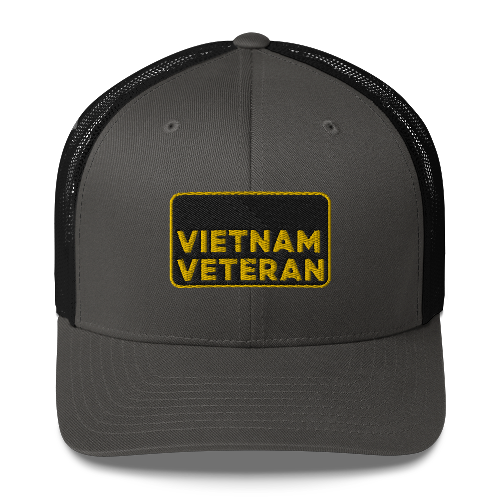 Vietnam Veteran Embroidered Trucker Hat