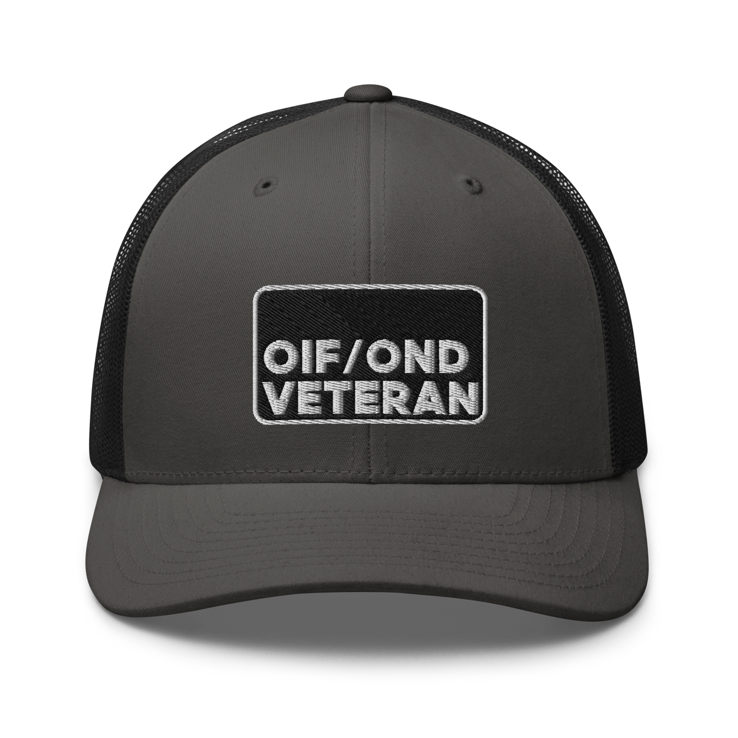 OIF and OND Veteran Embroidered Trucker Hat V1