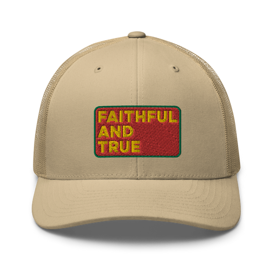 5th Field Artillery Regiment Faithful and True Embroidered Trucker Hat