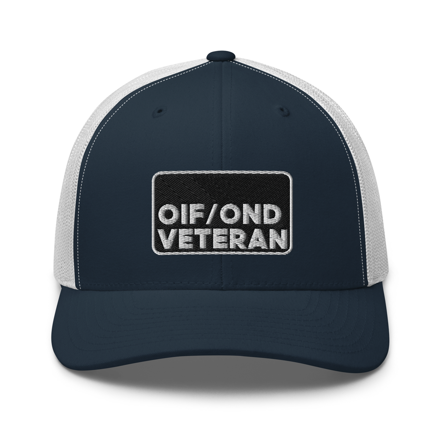 OIF and OND Veteran Embroidered Trucker Hat V1