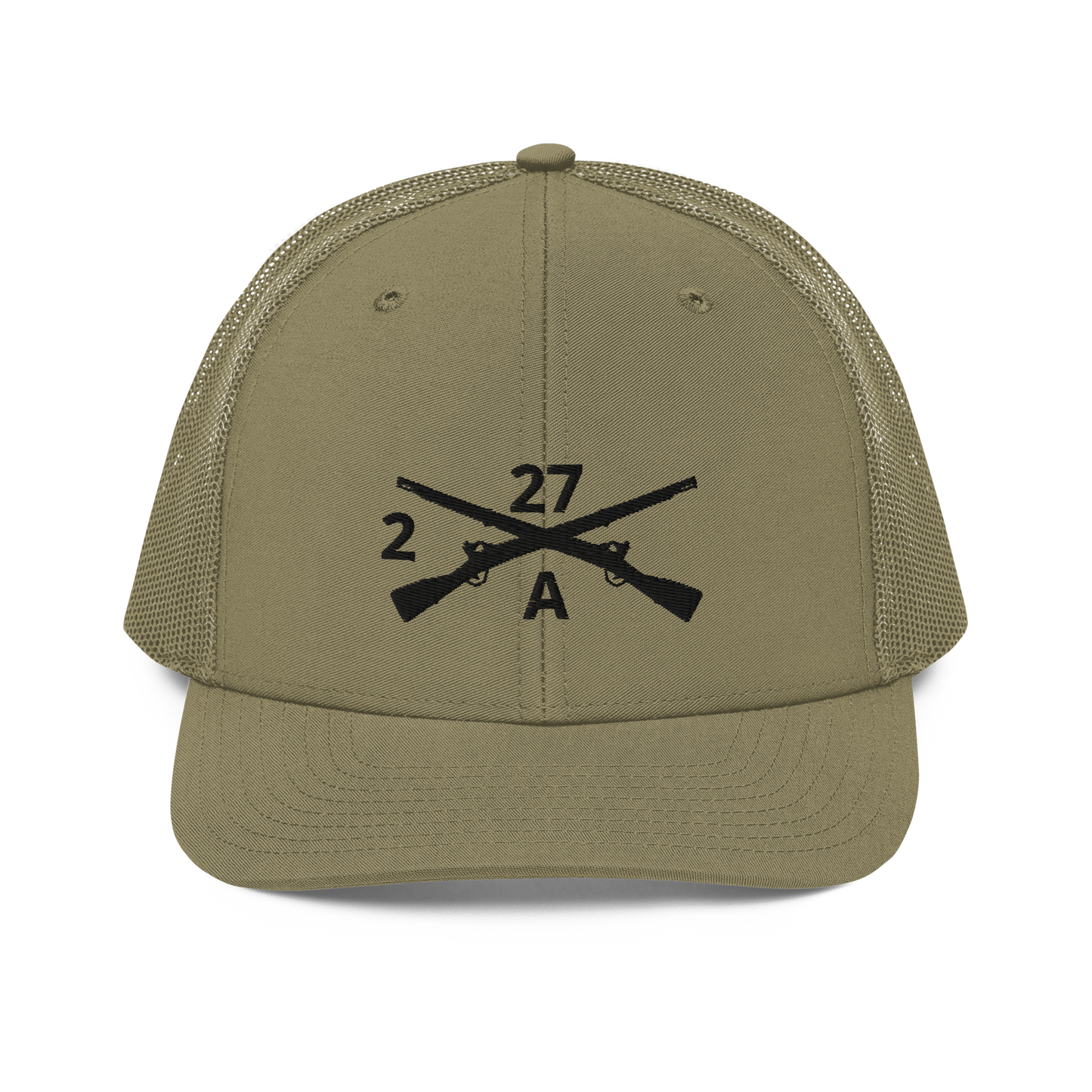 2/27 Infantry Regiment Company Crossed Rifles Embroidered Trucker Hat