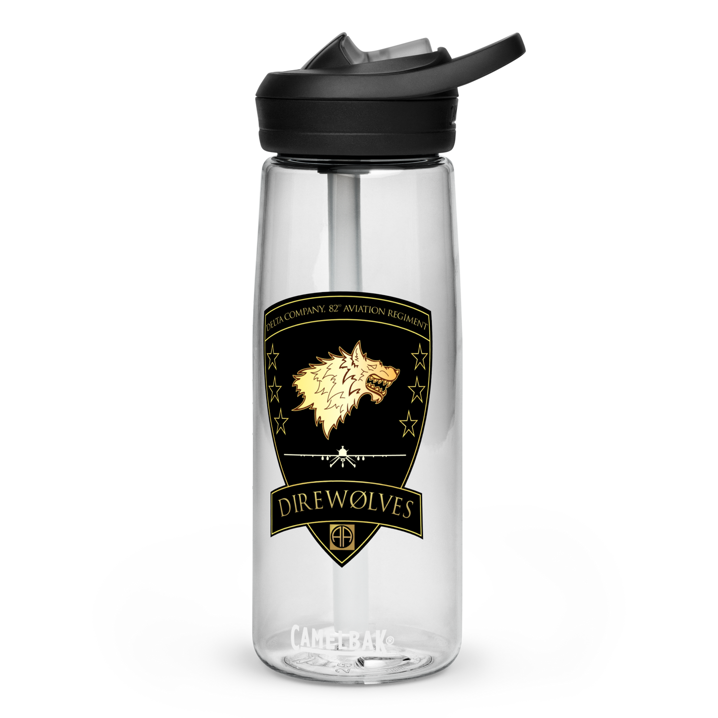 Delta Company, 82nd Aviation Regiment Direwolves CamelBak Water Bottle
