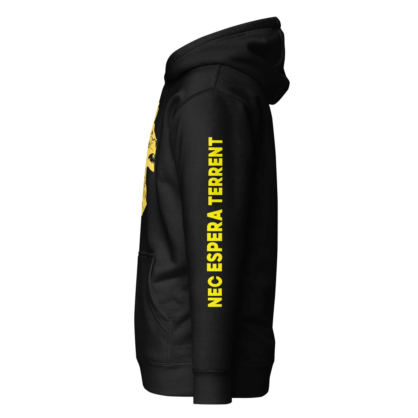 Wolfhound Front Print Hoodie - Right Facing