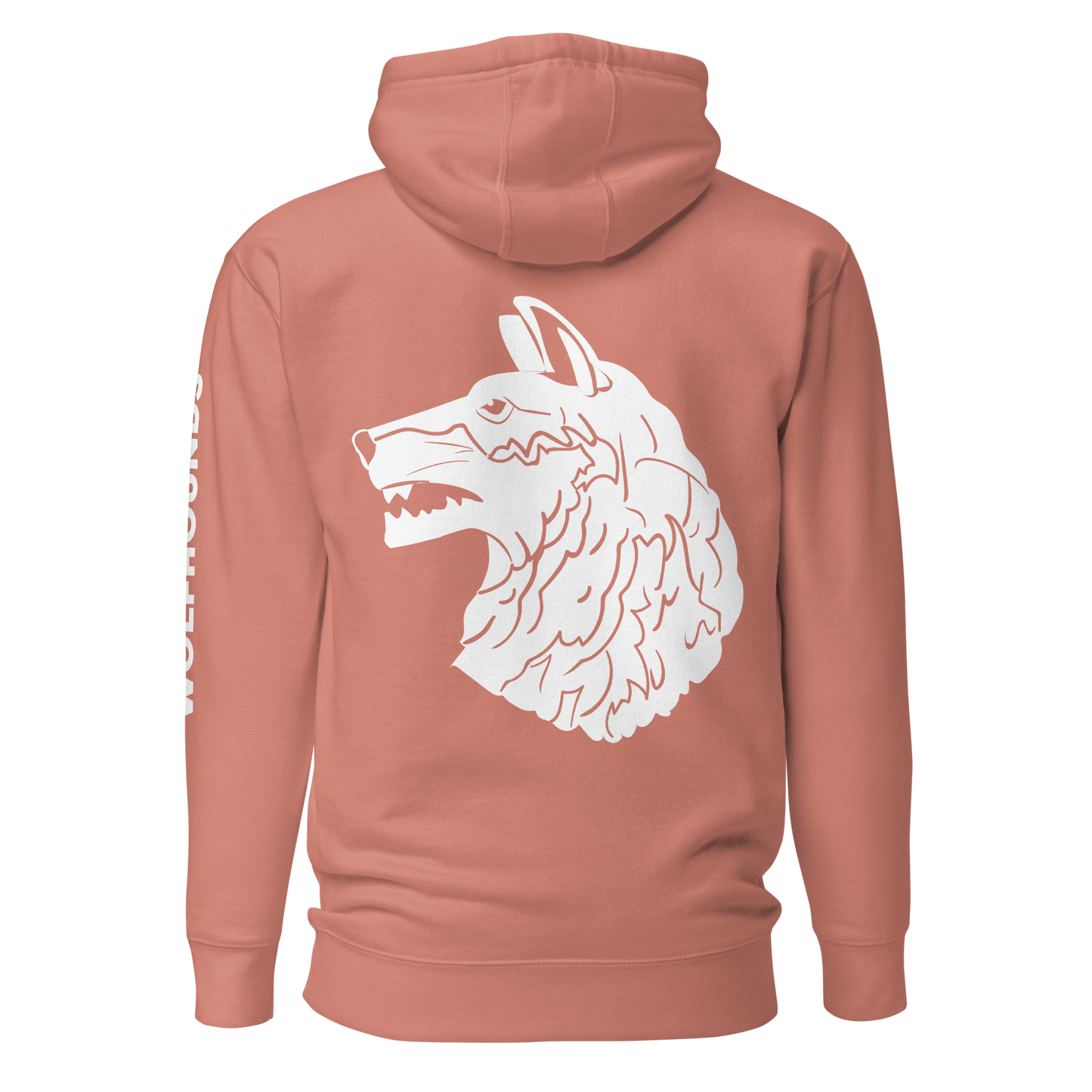 Wolfhounds Back Print Hoodie - Left Facing