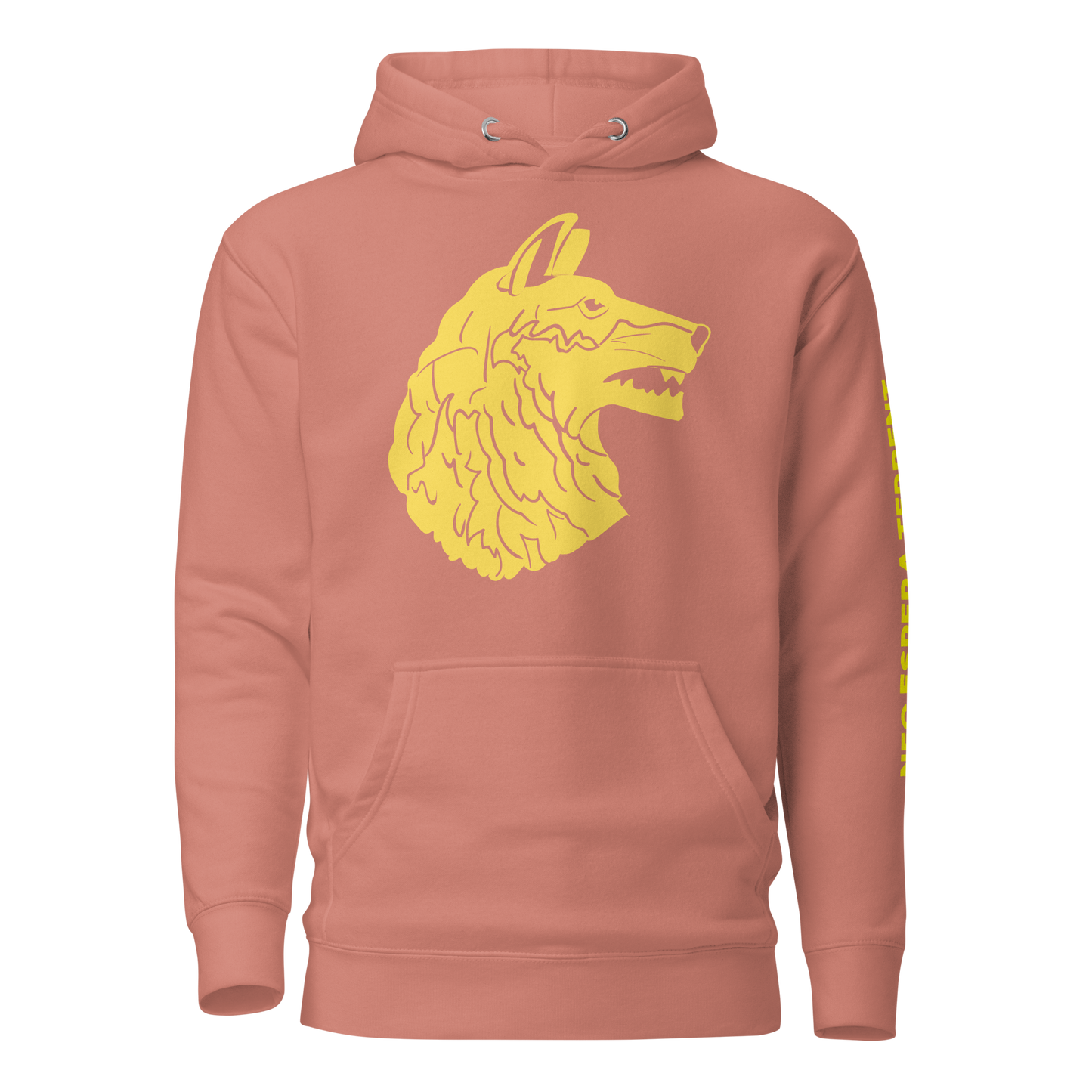 Wolfhound Front Print Hoodie - Right Facing