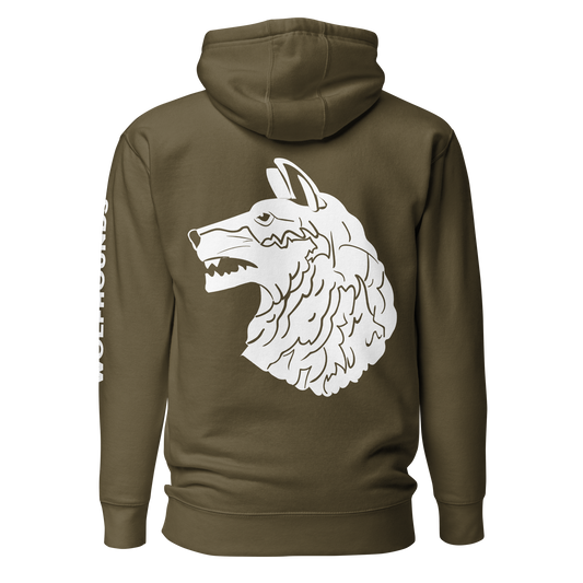 Wolfhounds Back Print Hoodie - Left Facing