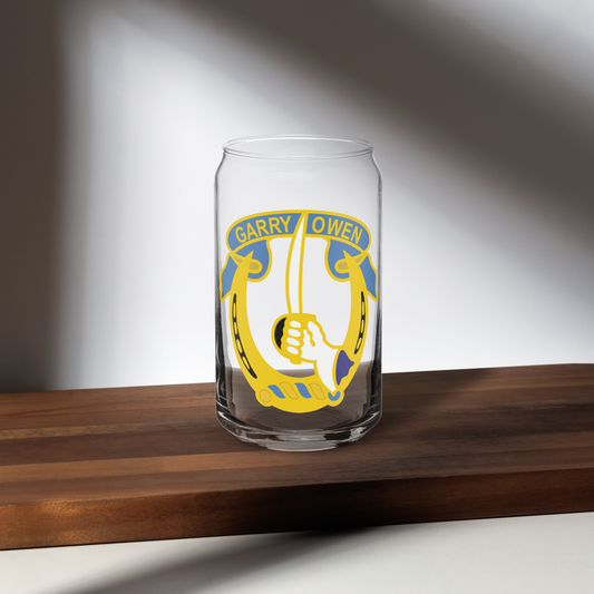 7th Cavalry Regiment Can Shaped Glass