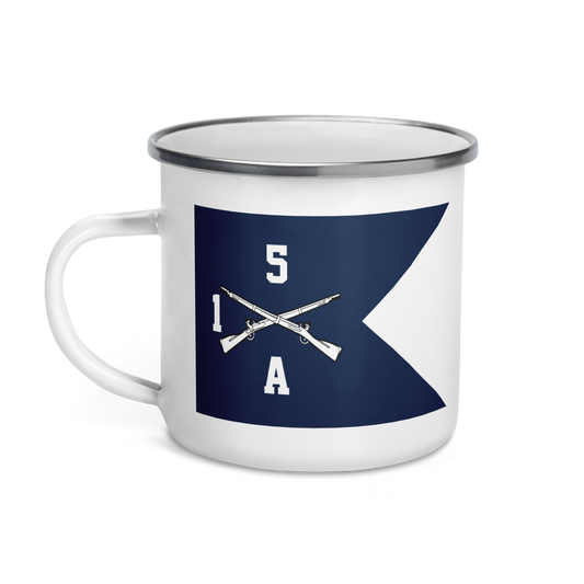 A. Co. 1st Bn. 5th Infantry Regiment Guidon Enamel Mug