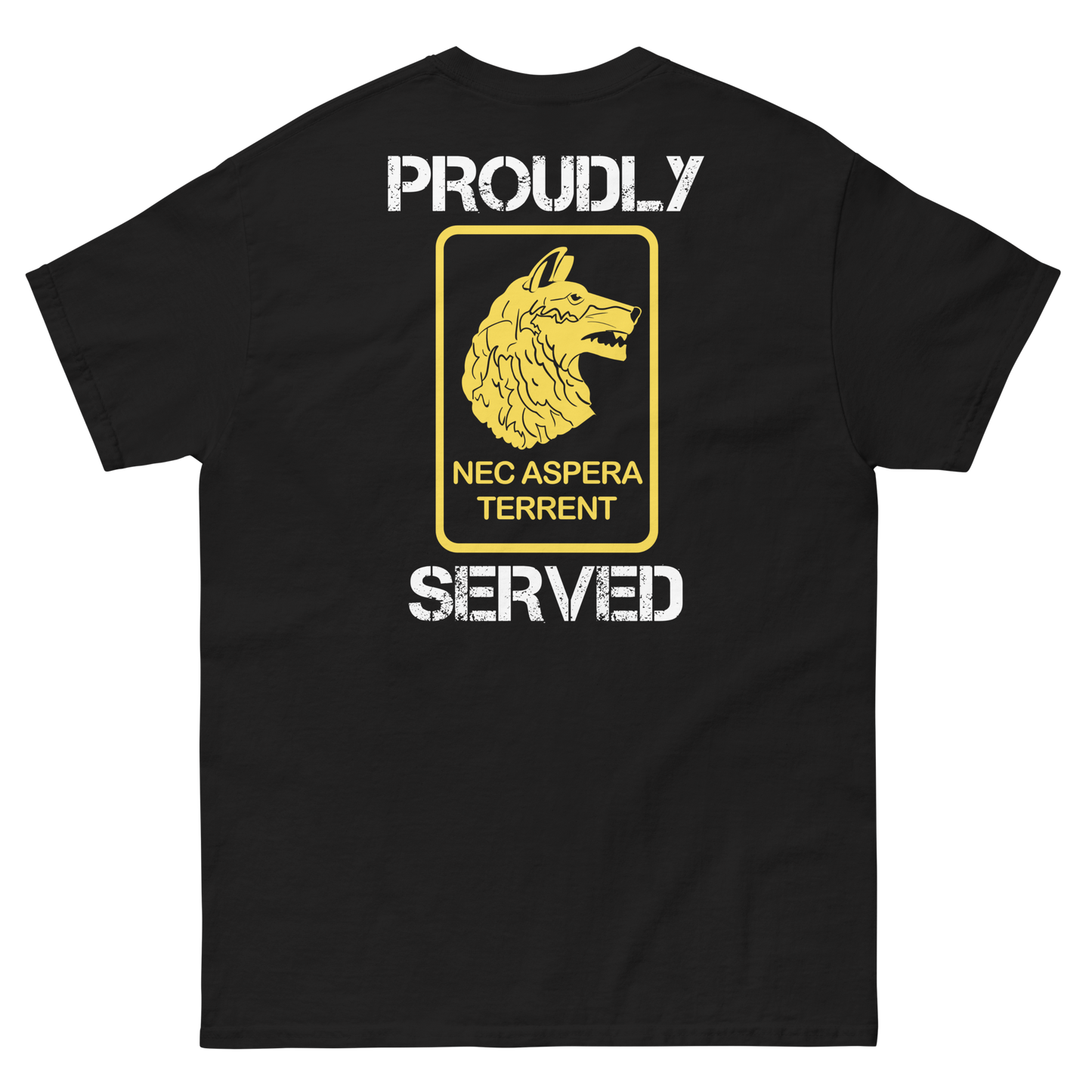 27th Infantry Regiment Proudly Served Short Sleeve Tee (Right Facing, Front/Back)