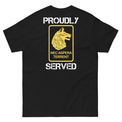 27th Infantry Regiment Proudly Served Short Sleeve Tee (Right Facing, Front/Back)