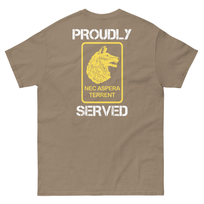 27th Infantry Regiment Proudly Served Short Sleeve Tee (Right Facing, Front/Back)