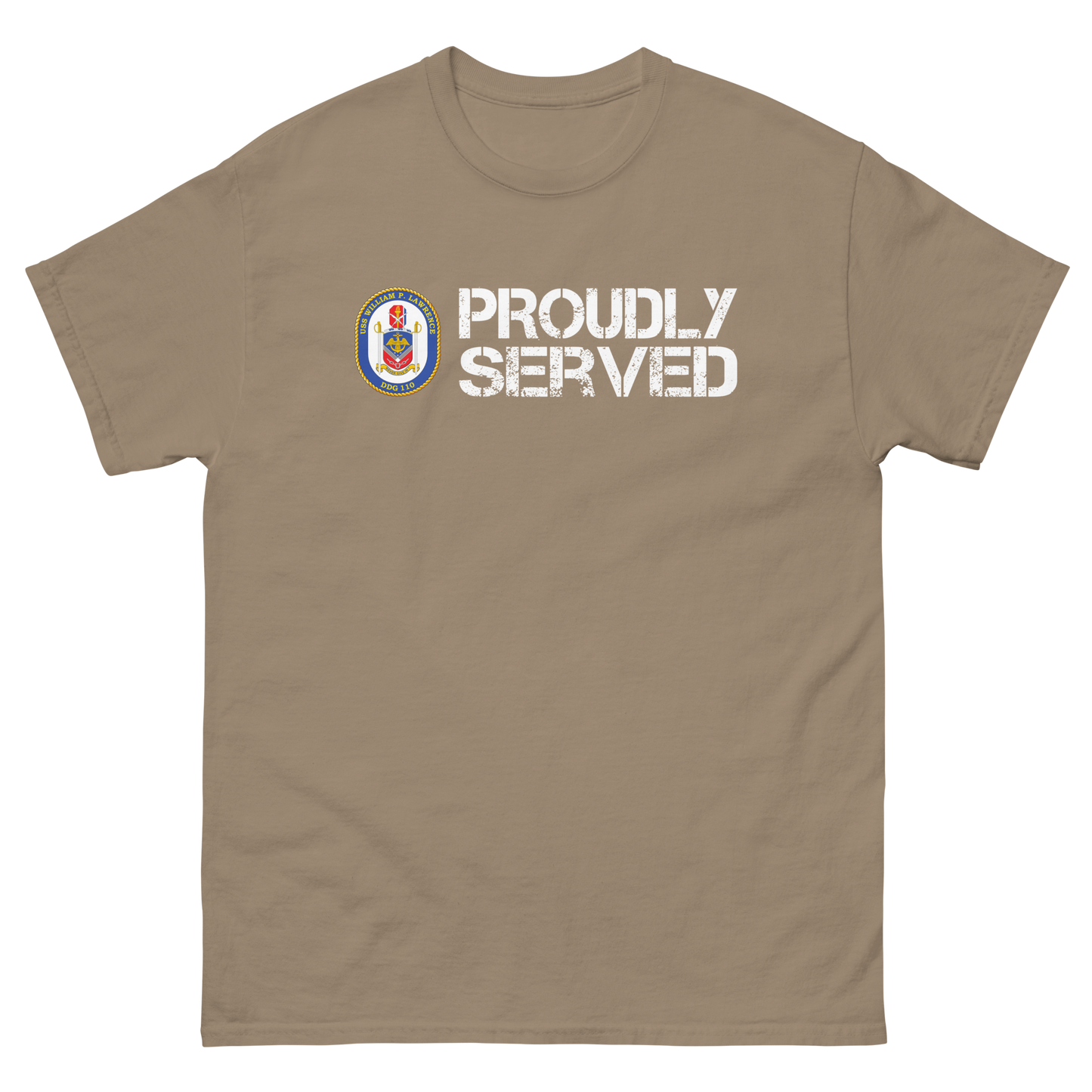 USS William P. Lawrence Proudly Served Short Sleeve Tee