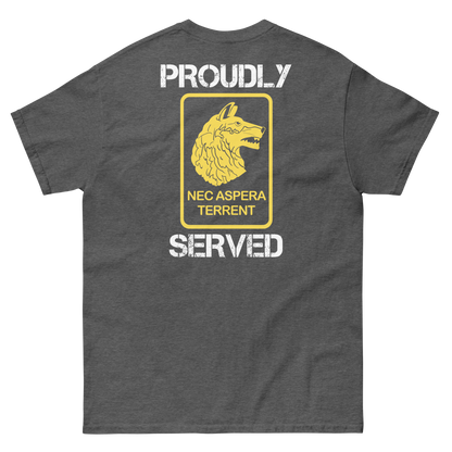 27th Infantry Regiment Proudly Served Short Sleeve Tee (Right Facing, Front/Back)