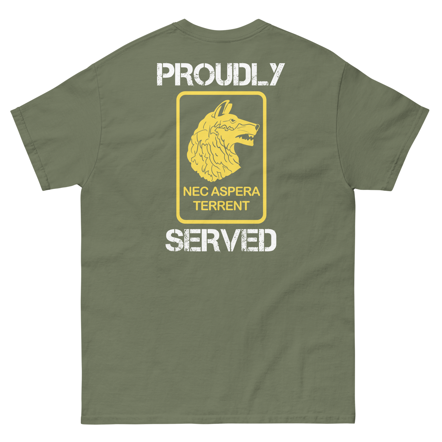 27th Infantry Regiment Proudly Served Short Sleeve Tee (Right Facing, Front/Back)