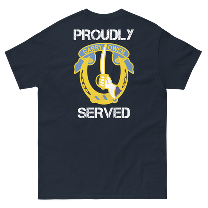 7th Cavalry Regiment Proudly Served Short Sleeve Tee (Front/Back)