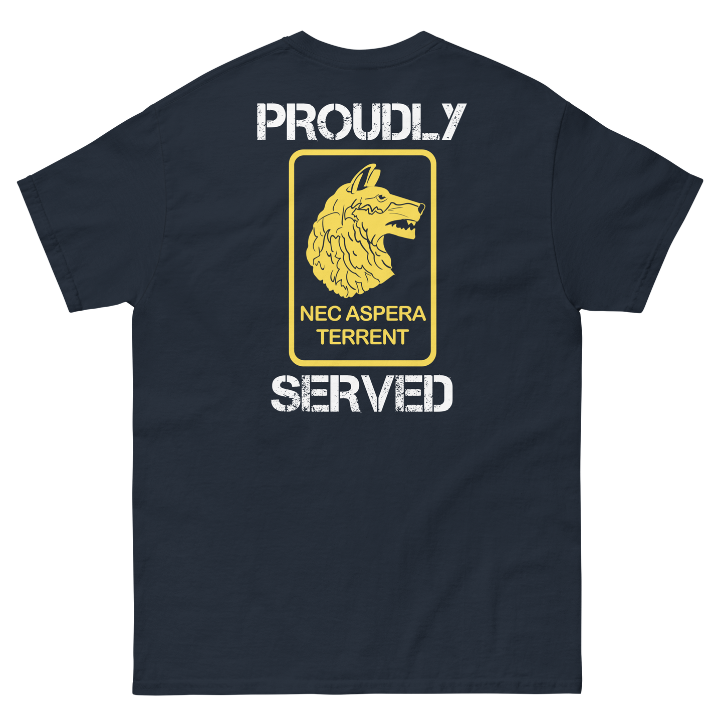 27th Infantry Regiment Proudly Served Short Sleeve Tee (Right Facing, Front/Back)