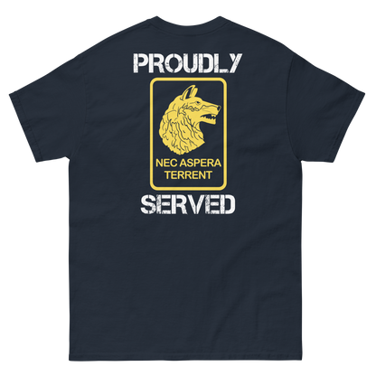 27th Infantry Regiment Proudly Served Short Sleeve Tee (Right Facing, Front/Back)