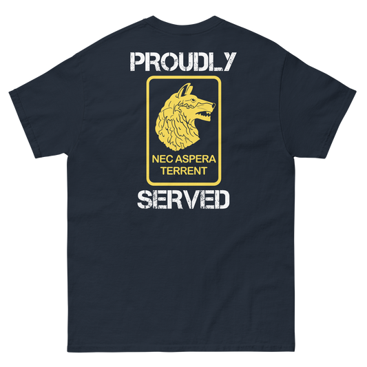 27th Infantry Regiment Proudly Served Short Sleeve Tee (Right Facing, Front/Back)
