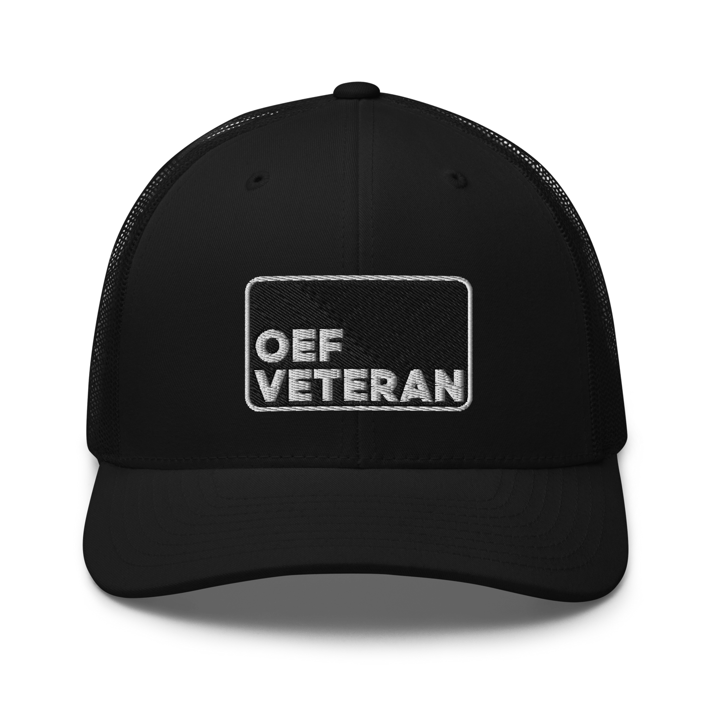 OEF Veteran Embroidered Trucker Hat