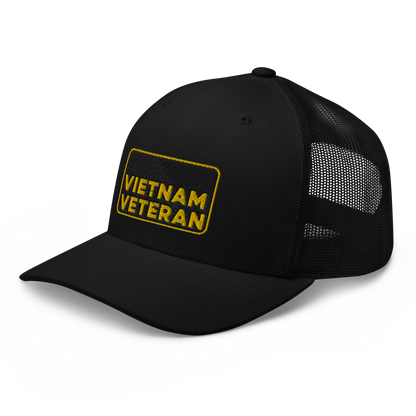 Vietnam Veteran Embroidered Trucker Hat