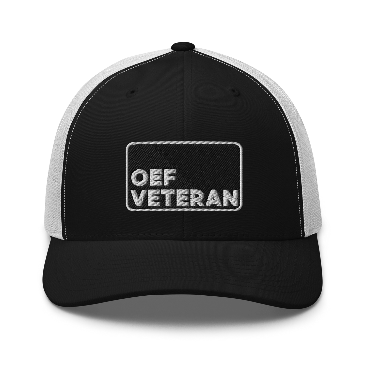 OEF Veteran Embroidered Trucker Hat