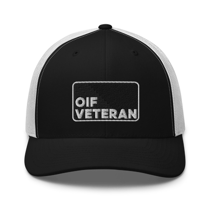 OIF Veteran Embroidered Trucker Hat