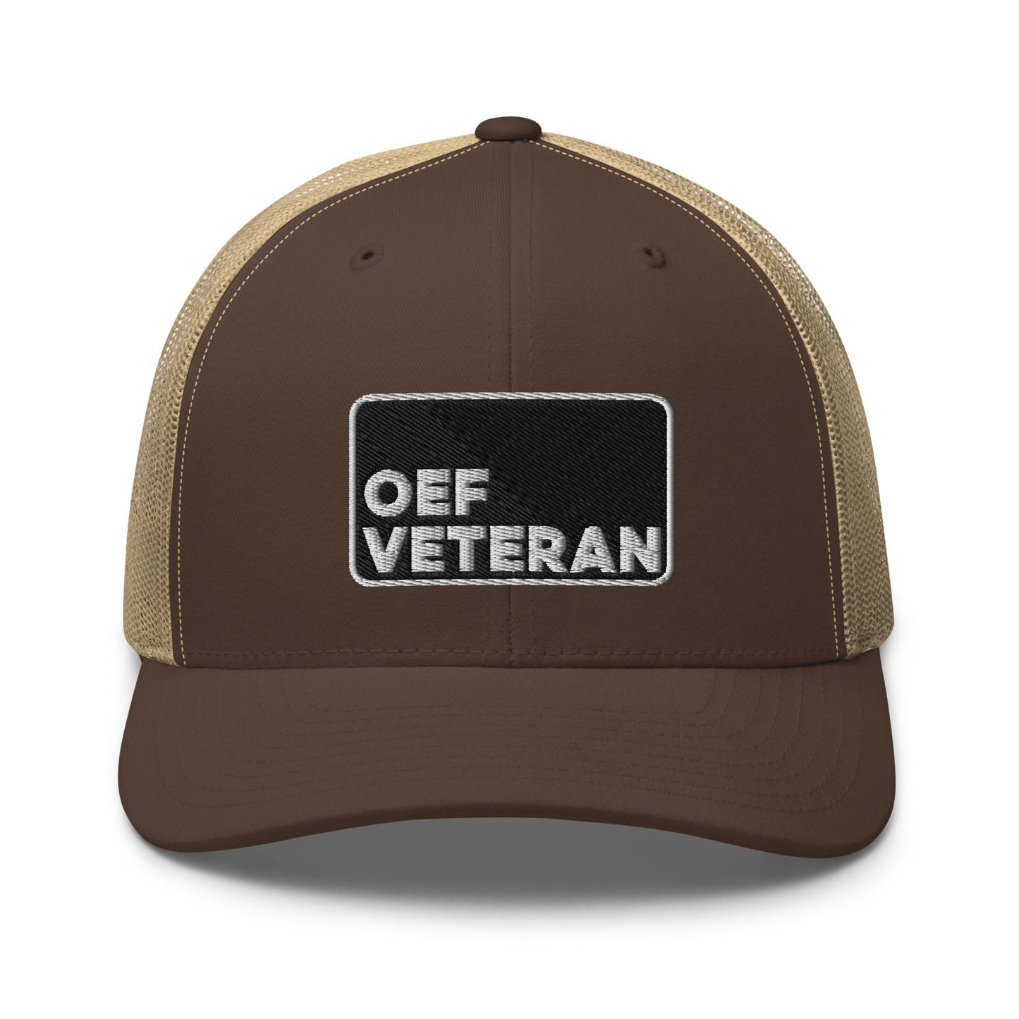 OEF Veteran Embroidered Trucker Hat