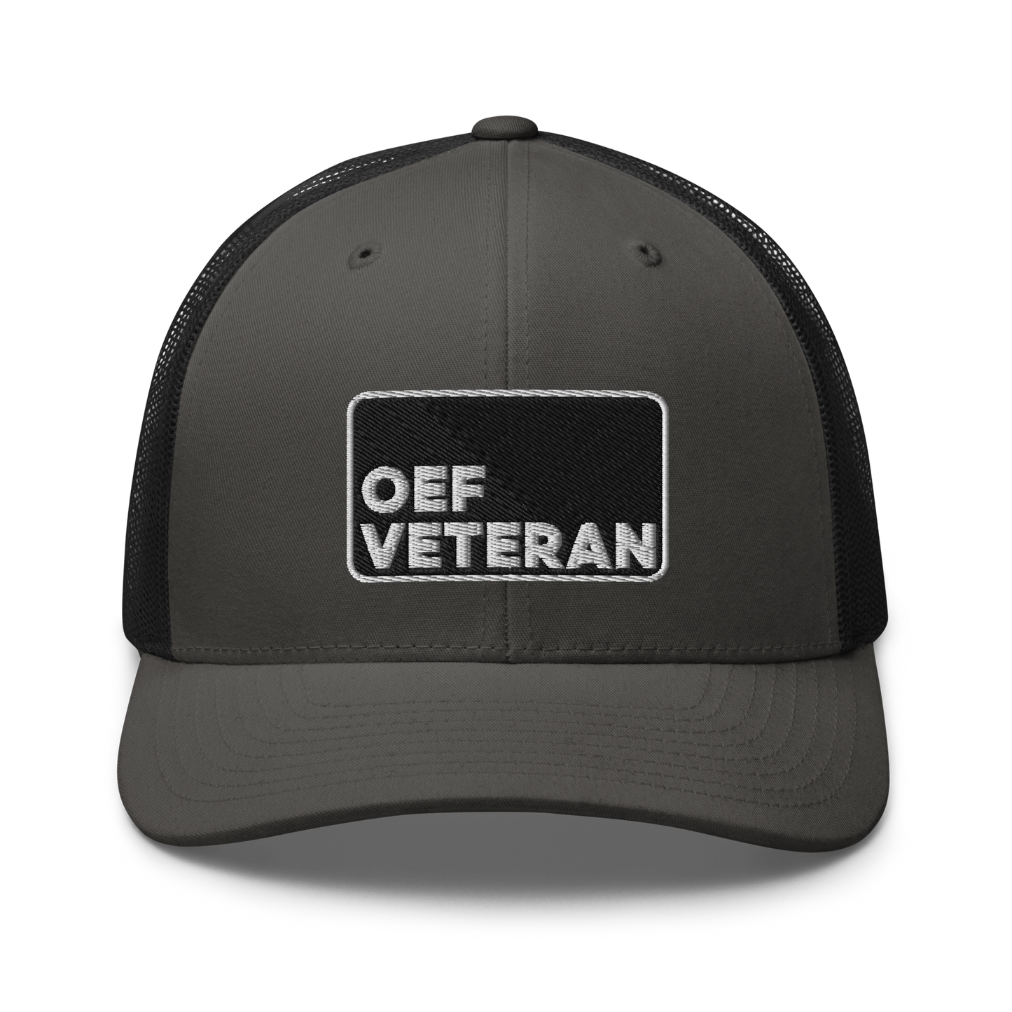 OEF Veteran Embroidered Trucker Hat