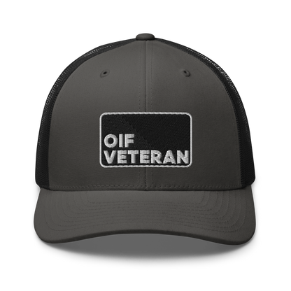 OIF Veteran Embroidered Trucker Hat