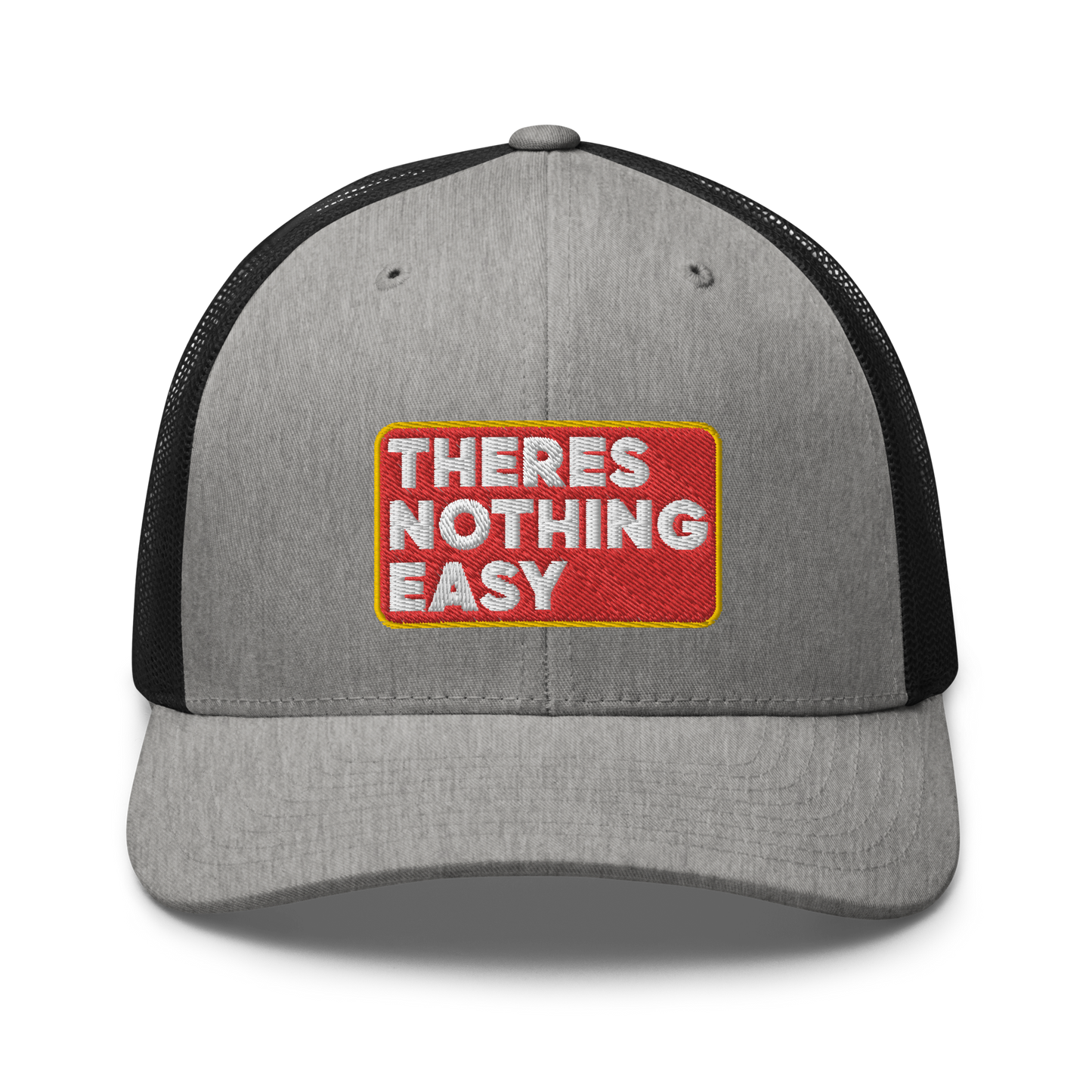 2/7 Easy Company There's Nothing Easy Embroidered Trucker Hat