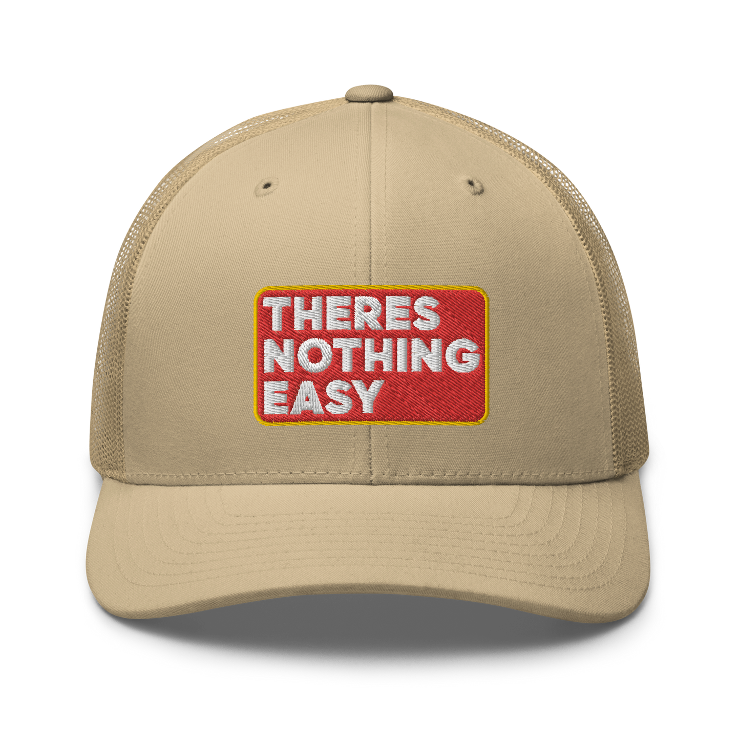 2/7 Easy Company There's Nothing Easy Embroidered Trucker Hat