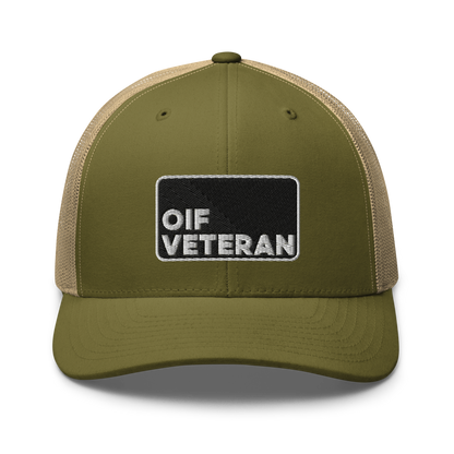 OIF Veteran Embroidered Trucker Hat