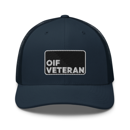 OIF Veteran Embroidered Trucker Hat