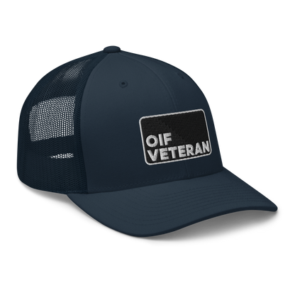 OIF Veteran Embroidered Trucker Hat