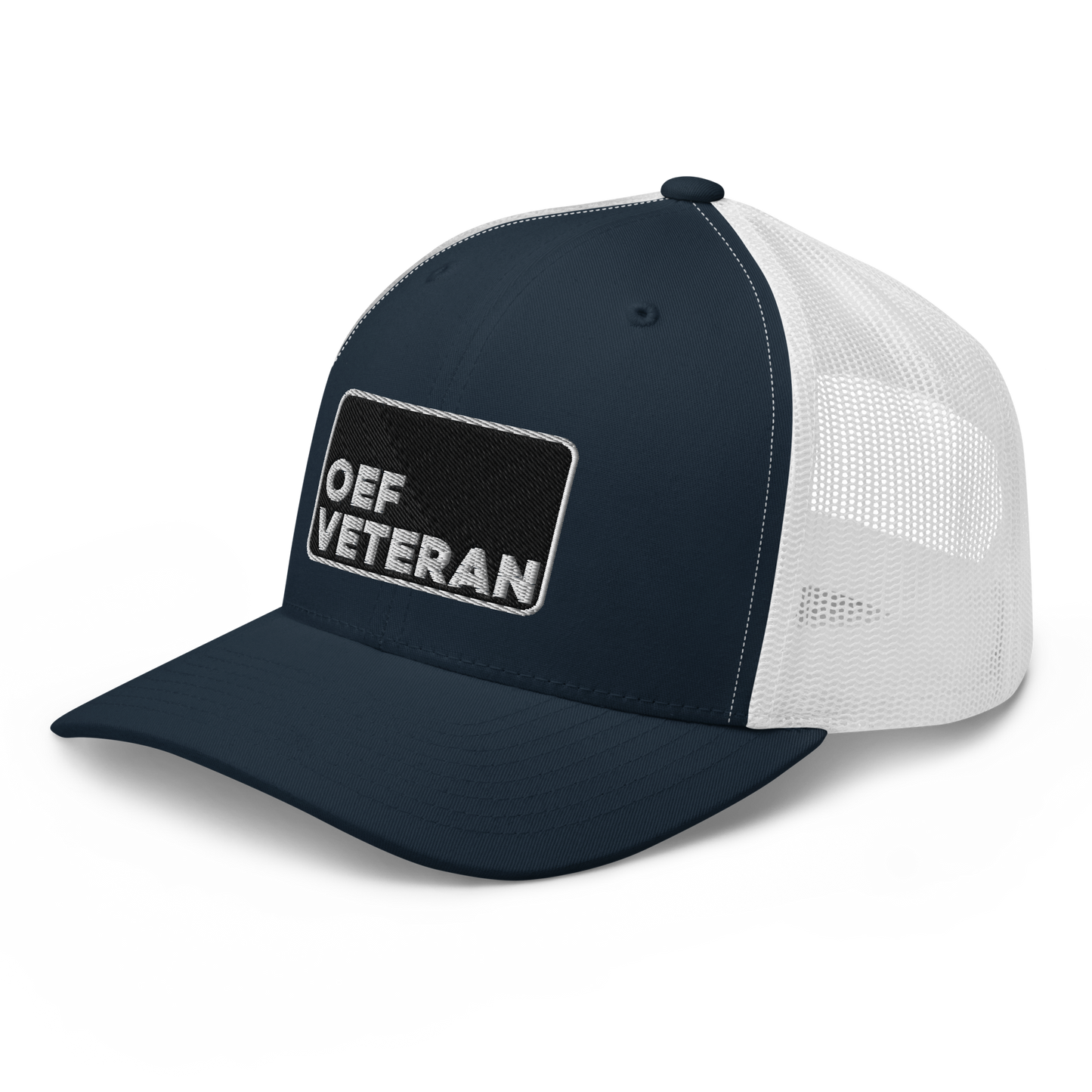 OEF Veteran Embroidered Trucker Hat