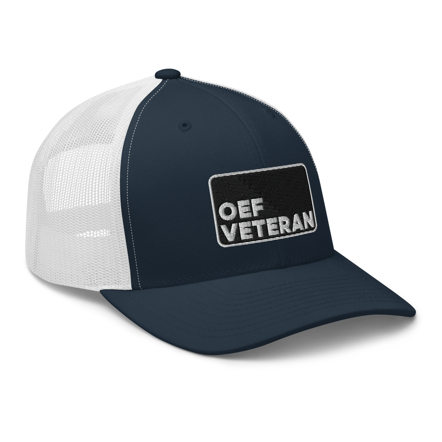 OEF Veteran Embroidered Trucker Hat