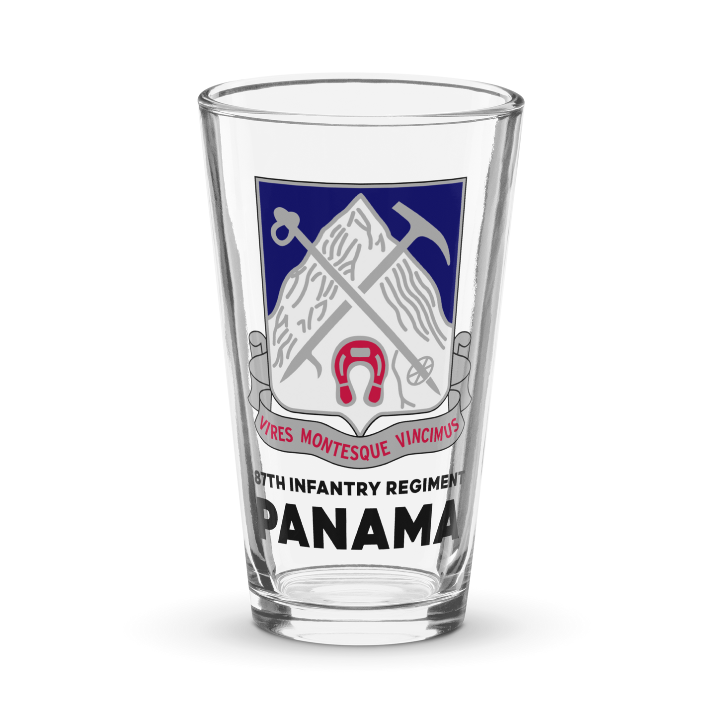 87th Infantry Regiment Panama Pint Glass