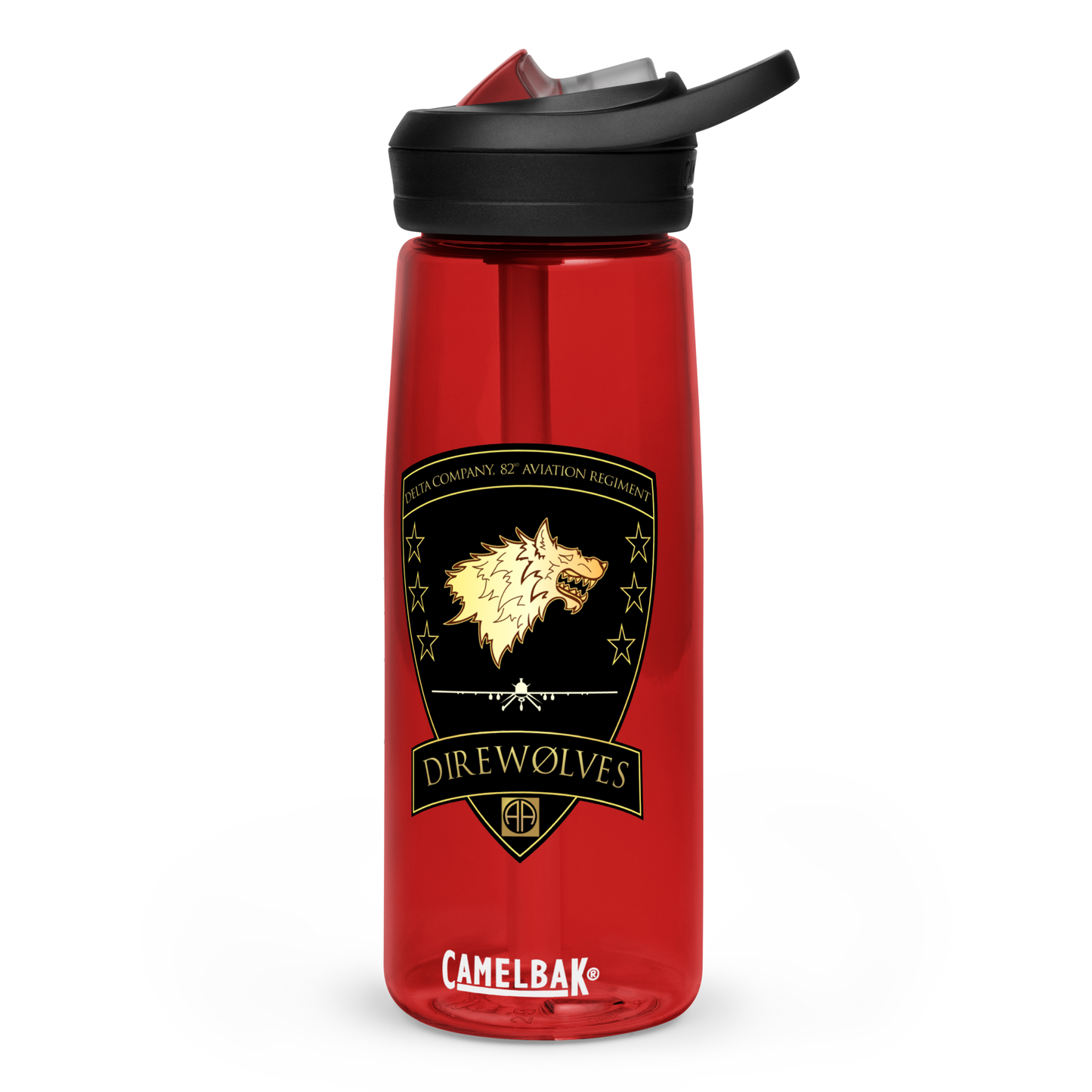 Delta Company, 82nd Aviation Regiment Direwolves CamelBak Water Bottle