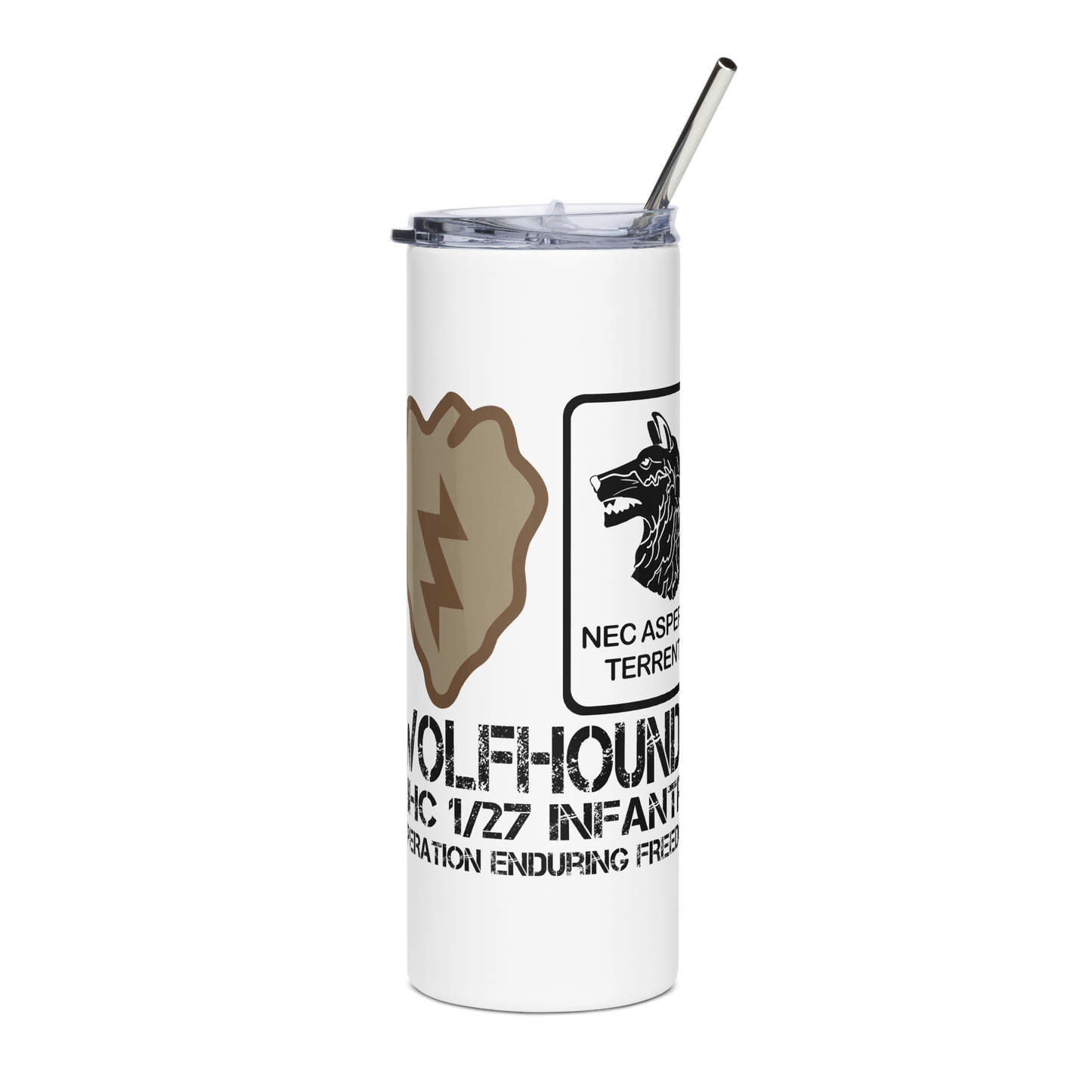1/27 Infantry Wolfhounds OEF Tumbler