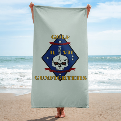 2/7 Golf Gunfighters Beach Towel