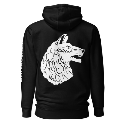 Wolfhounds Back Print Hoodie - Right Facing