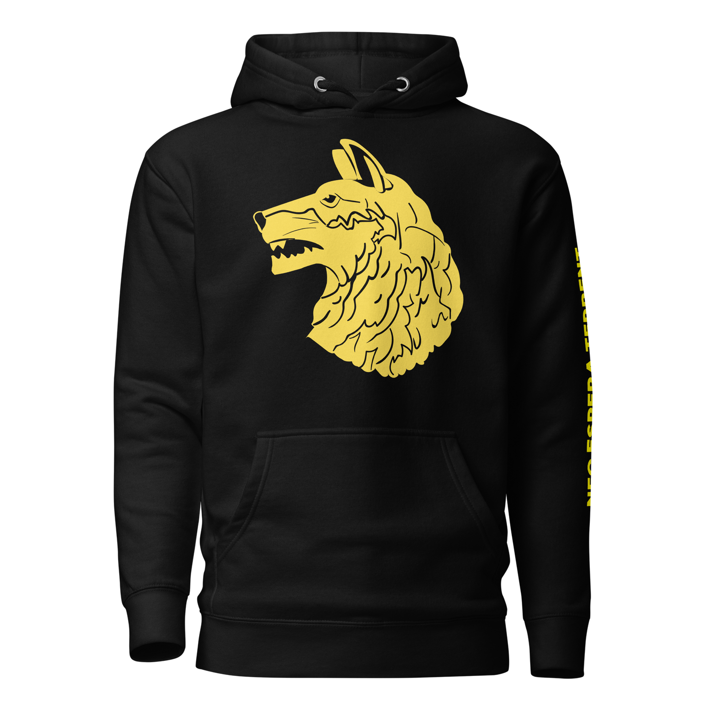 Wolfhounds Front Print Hoodie - Left Facing