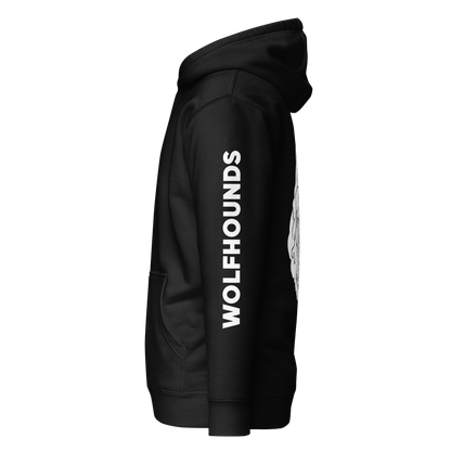 Wolfhounds Back Print Hoodie - Right Facing